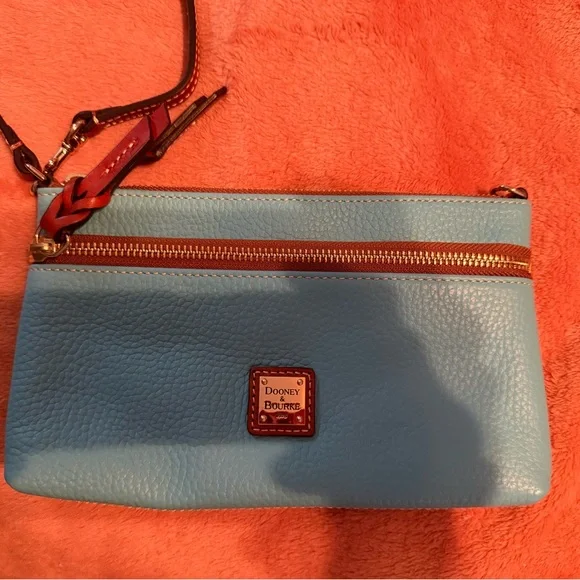 Dooney & Bourke Sky Blue Crossbody Bag - Picture 1 of 3